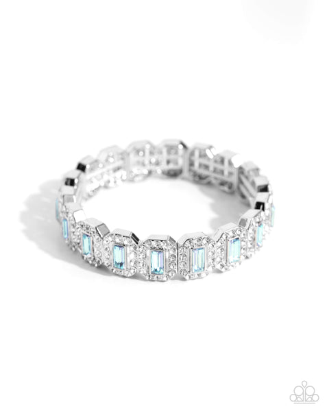 Gasp-Worthy Glitter - Blue Bracelet