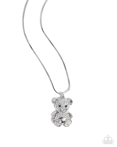 Cuddly Chic - White Necklace