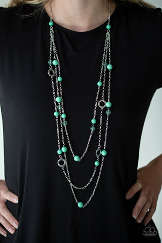 Brilliant Bliss - Green Necklace