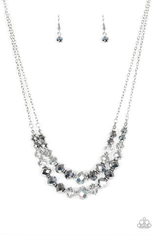 Strikingly Spellbinding - Silver Necklace