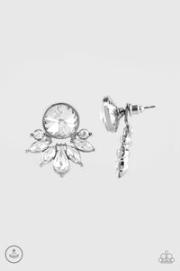Radically Royal - White Post Earrings
