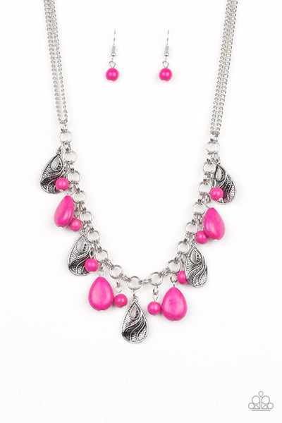Terra Tranquility - Pink Necklace