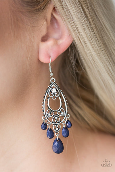 Fashion Flirt - Blue Earring