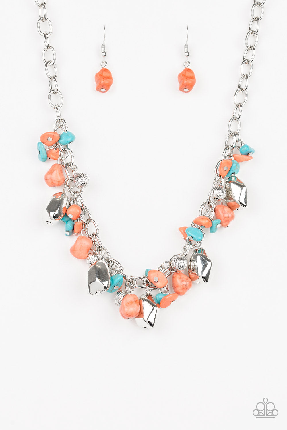 Quarry Trail - Orange Necklace