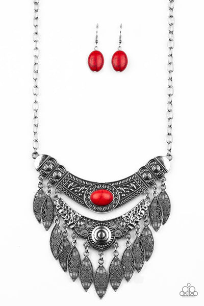Island Queen - Red Necklace
