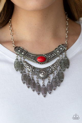 Island Queen - Red Necklace