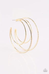 Drop It Like Its HAUTE - Gold Hoop Earrings