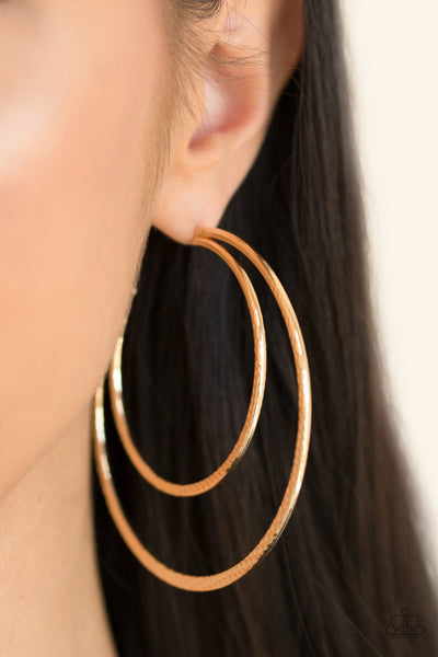 Drop It Like Its HAUTE - Gold Hoop Earrings