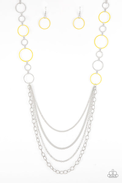 Beautifully Bubbly - Yellow Necklace