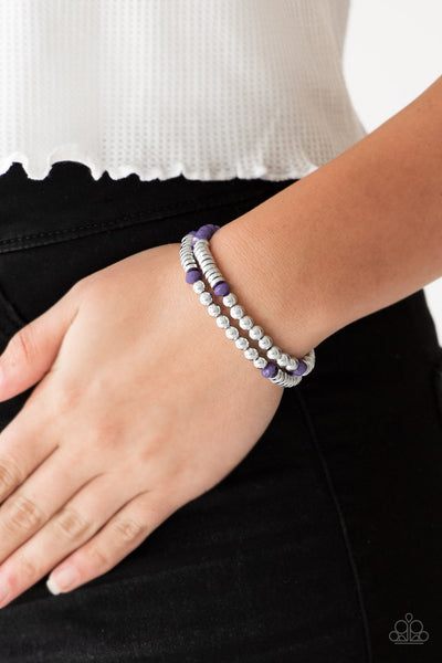 Downright Dressy - Purple Bracelet