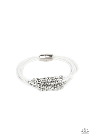 Mega Magnetic - White Bracelet