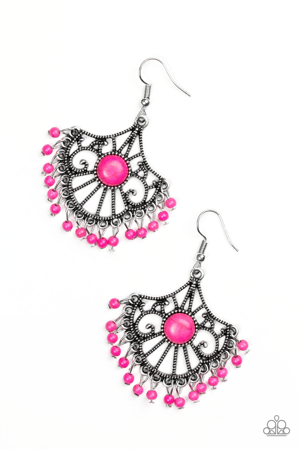 Stone Lagoon - Pink Earrings