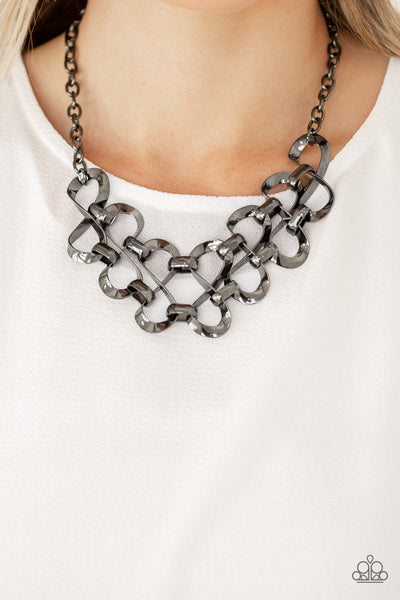 Work, Play and Slay - Black Necklace