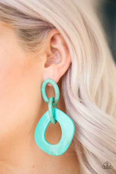 Torrid Tropicana - Blue Post Earrings