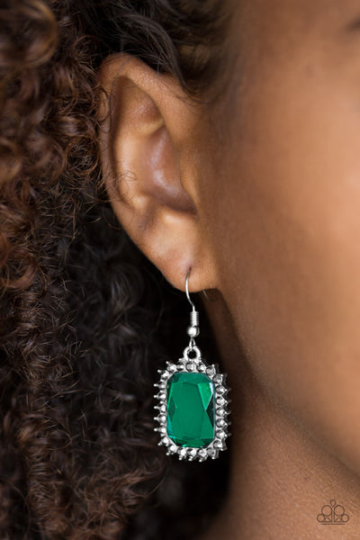 Downtown Dapper - Green Earrings