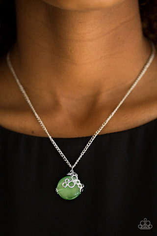 Bubbles Over - Green Necklace