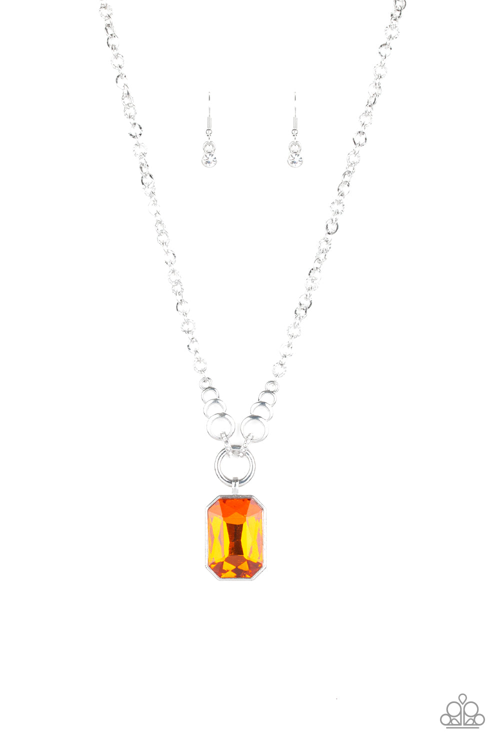 Queen Bling - Orange Necklace
