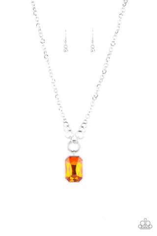 Queen Bling - Orange Necklace