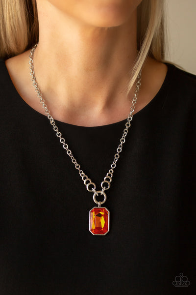 Queen Bling - Orange Necklace