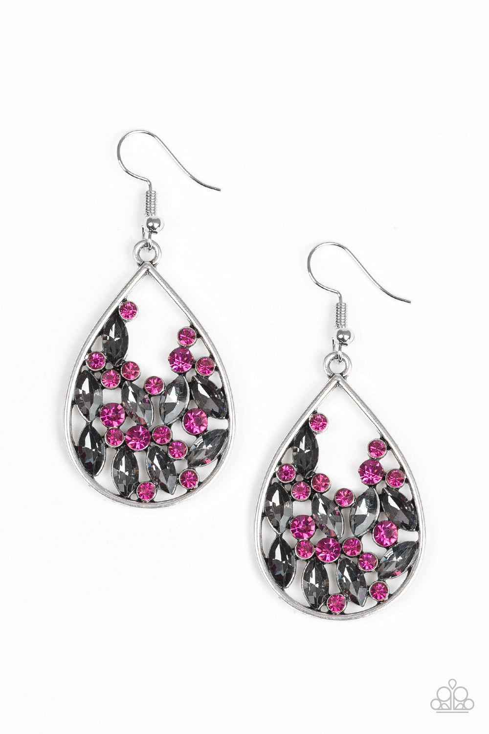 Cash or Crystal? - Pink Earrings