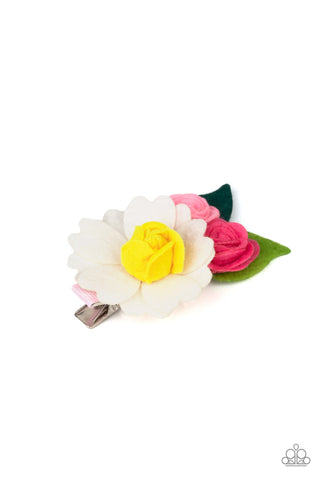 Flower Patch Posh - Multi Hair Clip (White Flower)