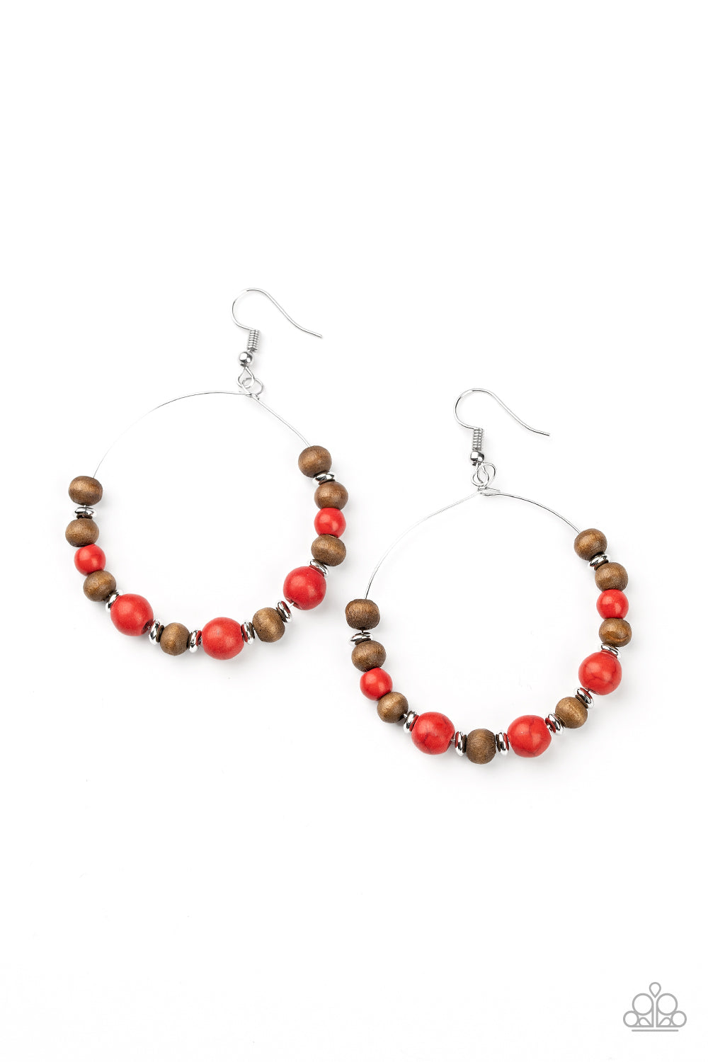 Forestry Fashion - Red Earrings