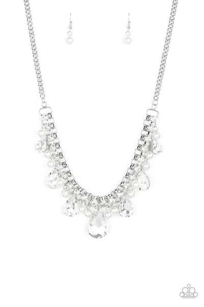 Knockout Queen - White Necklace