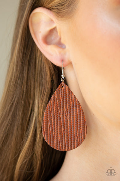 Natural Resource - Brown Earrings