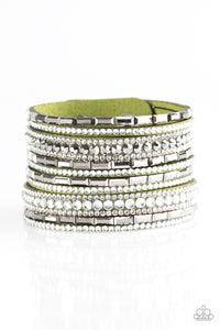 Wham Bam Glam - Green Wrap Urban Bracelet