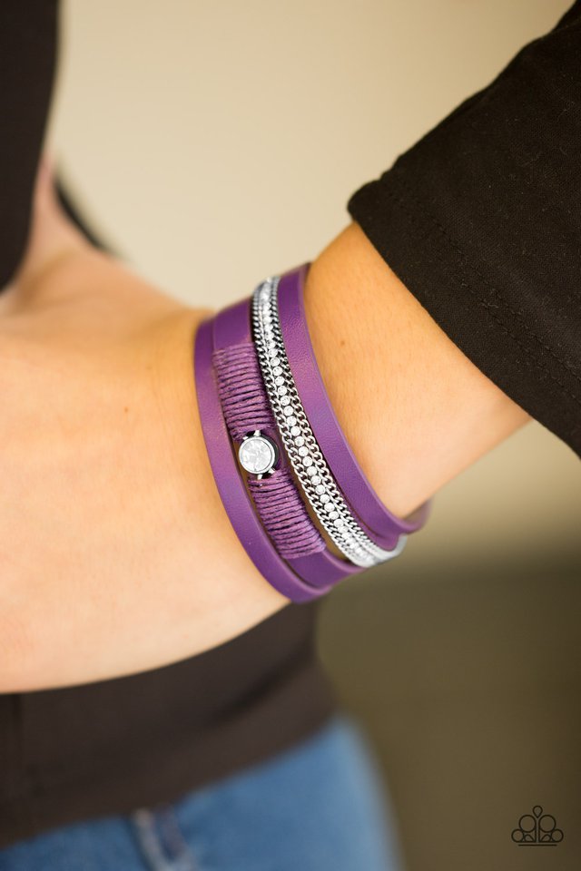 Catwalk Craze - Purple Urban Bracelet