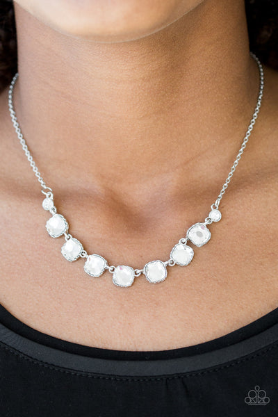 Deluxe Luxe - White Necklace