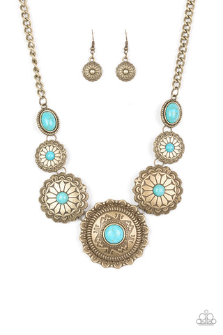 Mayan Marvel - Brass Necklace