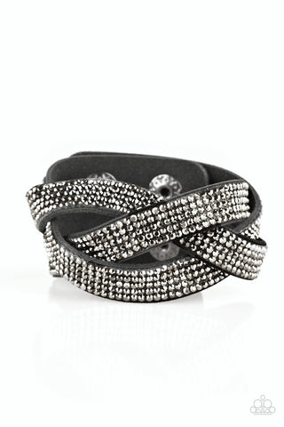 Nice Girls Finish Last - Black Wrap Urban Bracelet