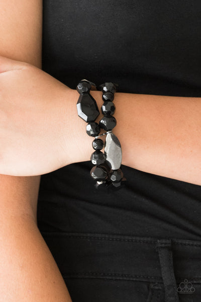 Rockin' Rock Candy - Black Bracelet