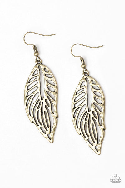 Come Home To Roost - Brass Earrings