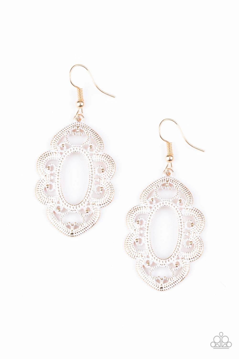 Mantras and Mandalas - Gold Earrings