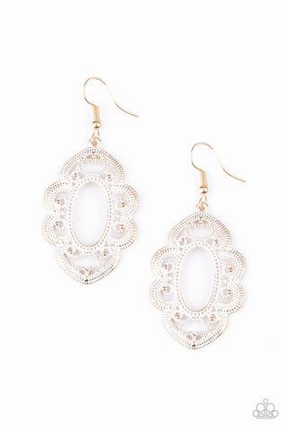 Mantras and Mandalas - Gold Earrings