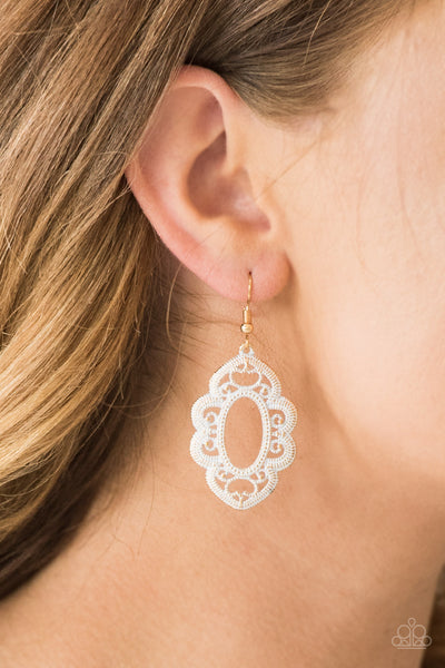 Mantras and Mandalas - Gold Earrings