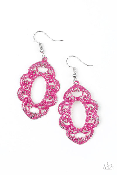Mantras and Mandalas - Pink Earrings