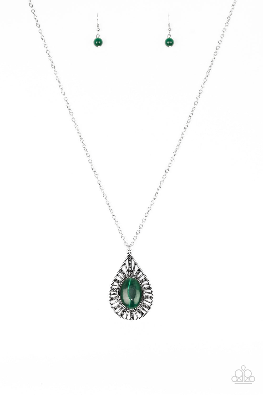 Total Tranquility - Green Necklace