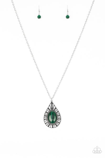 Total Tranquility - Green Necklace