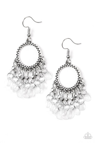 Paradise Palace - White Earrings