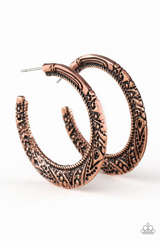 Rumba Rendezvous - Copper Earrings