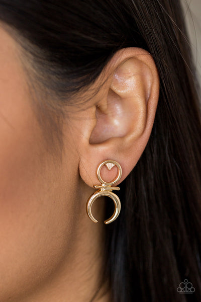 Giza Goddess - Gold Earrings