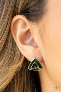 On Blast - Green Earrings