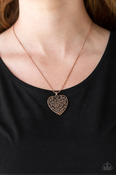 Look Into Your Heart - Copper Necklace