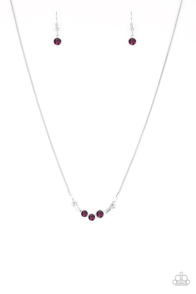 Sparkling Stargazer - Purple Necklace