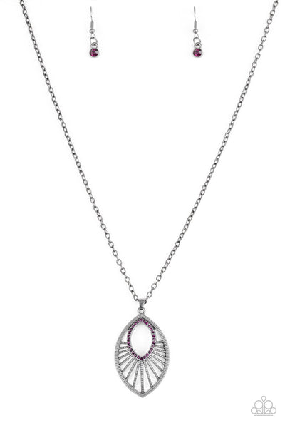 Court Couture - Purple Necklace