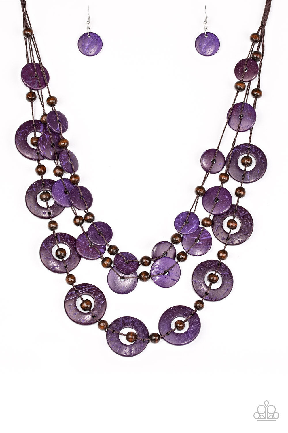 Catalina Coastin' - Purple Necklace