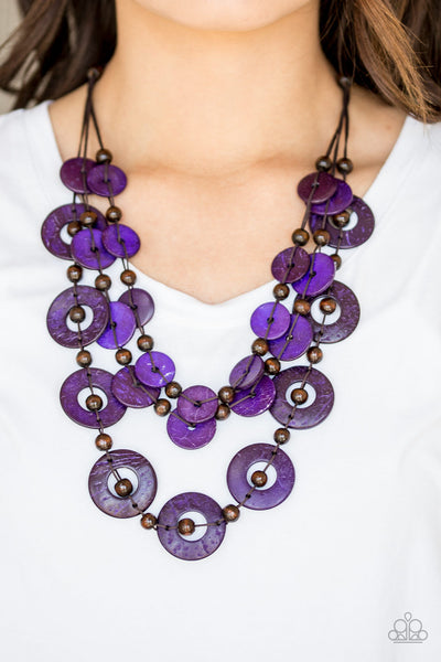 Catalina Coastin' - Purple Necklace